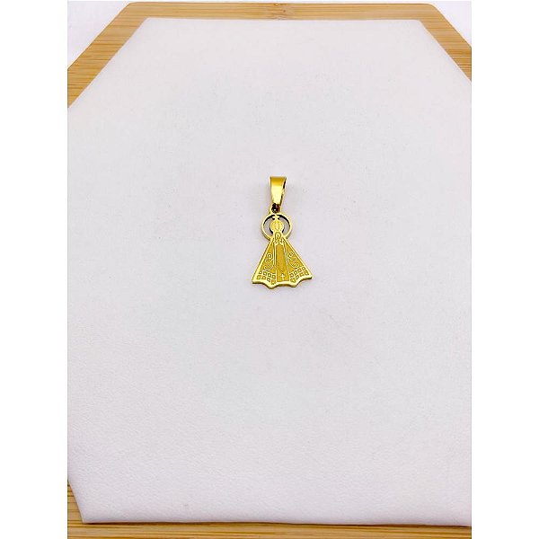 PINGENTE AÇO INOXIDÁVEL NOSSA SENHORA - DOURADO