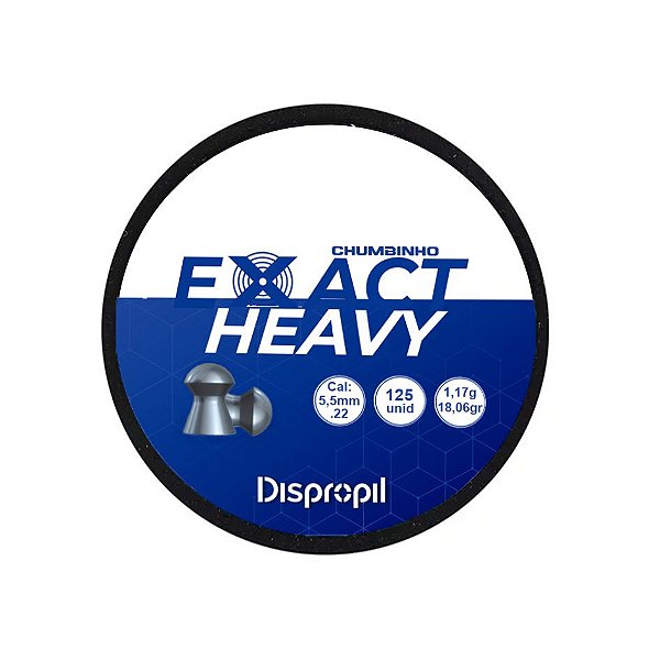Chumbinho Exact Heavy 5.5mm 125un. - Dispropil