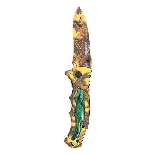 Canivete Aço 3CR13 ZD-X54 Yellow Cabo Aluminio - Albatroz