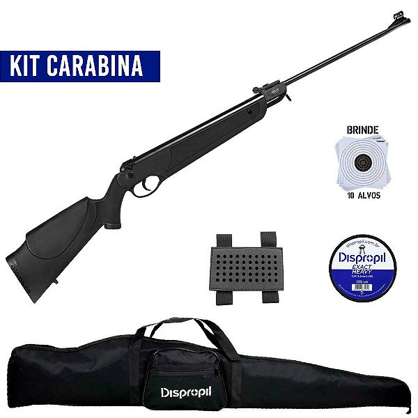 Carabina de Pressão Rossi Nova Dione 4º Geração 5.5mm Gás Ram 55kg + Equipamentos