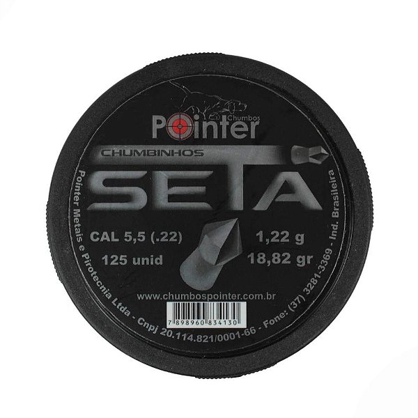 Chumbinho Seta 18.82 Grains 5.5mm 125un. - Pointer