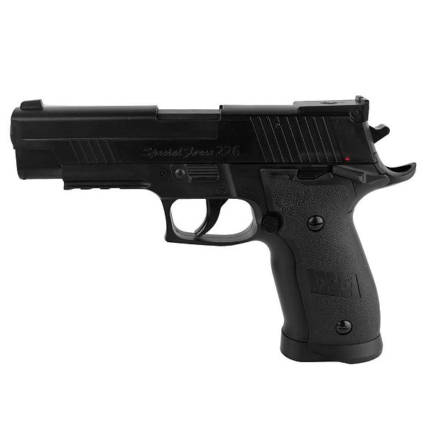 Pistola De Pressão Airgun Co2 P226 X-4 Special Force GNBB Polímero 4.5mm - Wingun