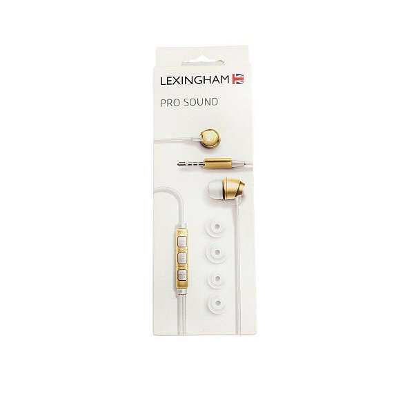 Fone De Ouvido Pro Com Microfone e Controle Dourado - Travel Blue