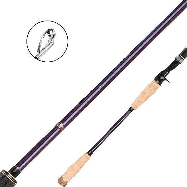 Vara Para Carretilha Classic Fibra De Carbono IM10 Tubular 2402BC - Saint