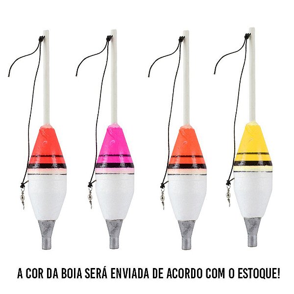 Boia De Arremesso Para Pesca N°4 Cor Sortida 50g - Bóias Barão