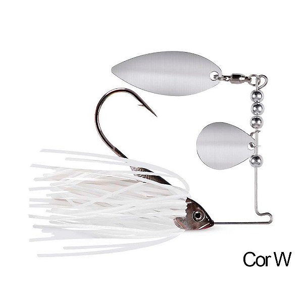 Isca Artificial Fundo Spinner Bait com colher Giratória – Maruri