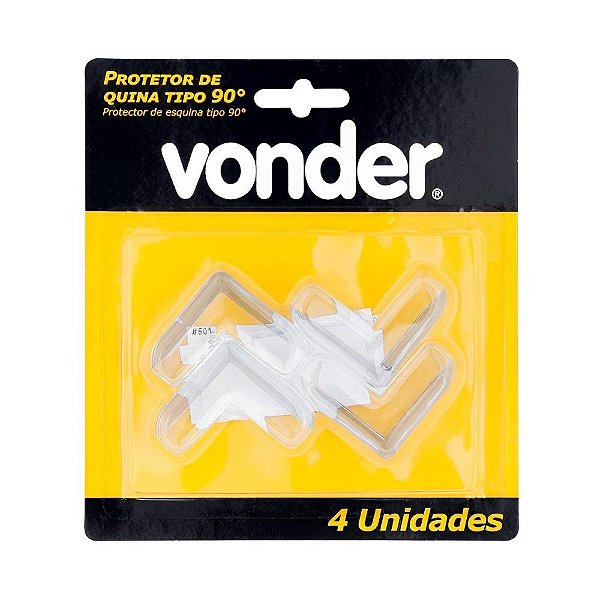 Protetor de Quina 90 Graus 4 Peças - Vonder
