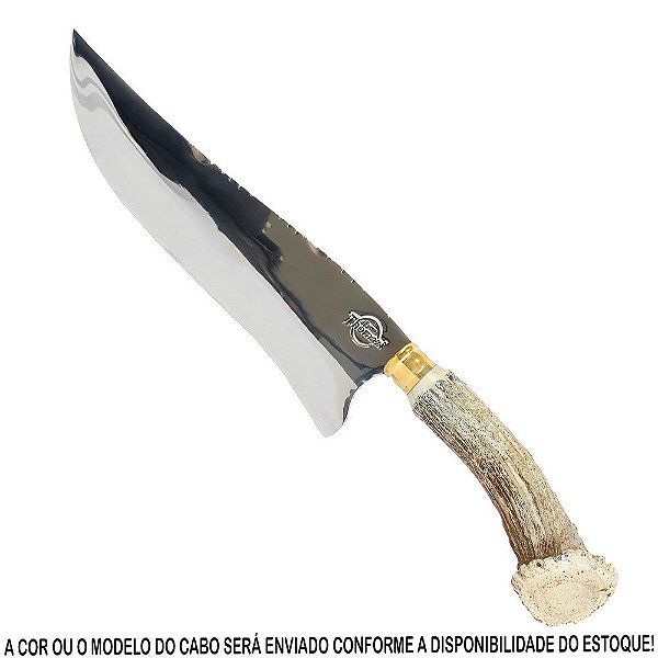 Picanheira Curva Aço Inox 10'' Cabo Variado Com Roseta De Cervo - Thomazi
