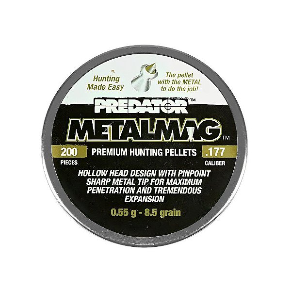 Chumbinho Predator Metalmag 4.5mm 200un - Predator