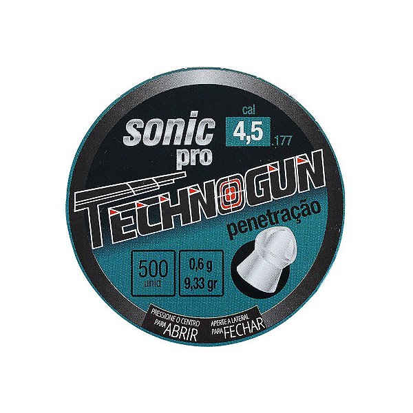 Chumbinho Sonic Pro 4.5mm 500un. - Technogun