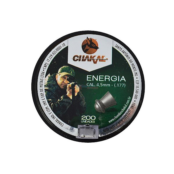Chumbinho Energia 4.5mm 200un. - Chakal