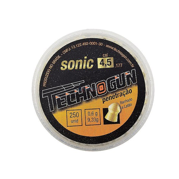 Chumbinho Sonic Latonado 4.5mm 250un. - Technogun