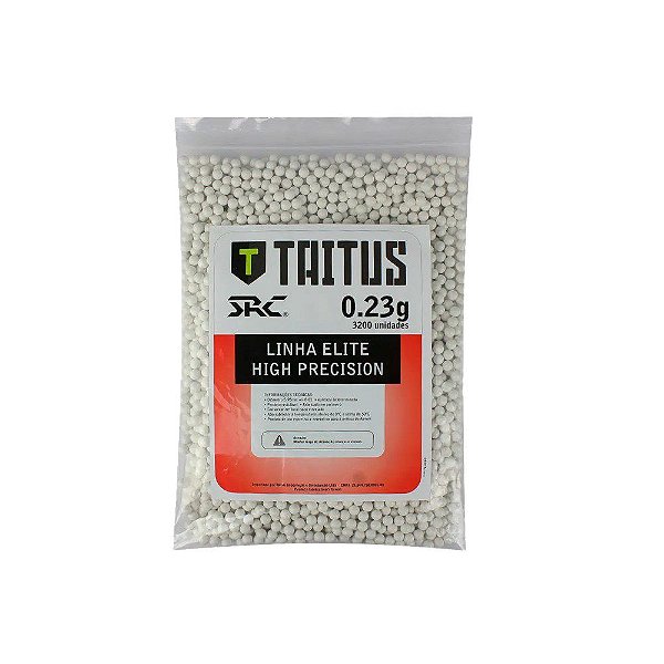 BBs Airsoft Munição Plástica Taitus High Precision 0.23g 3200un.