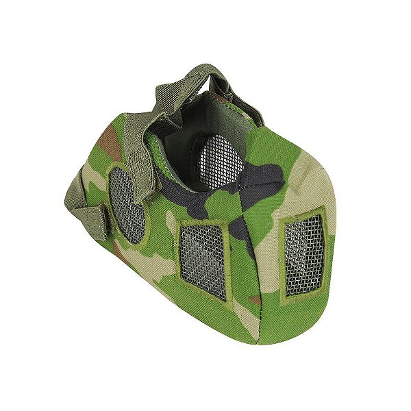 Máscara de Proteção Airsoft QGK Conquerors CS Tactical Woodland