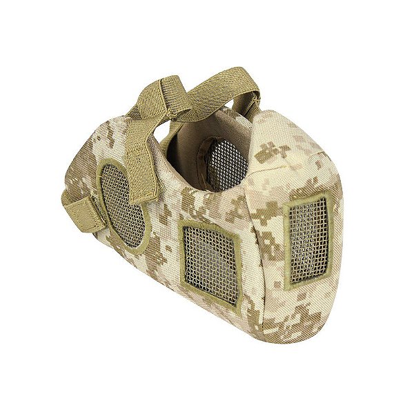 Máscara de Proteção Airsoft QGK Conquerors CS Tactical Desert Digital