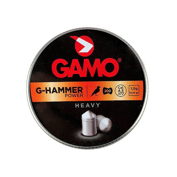 Chumbinho G-Hammer Power Heavy 4.5mm 200un. - Gamo
