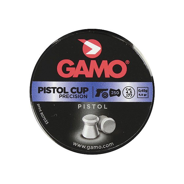 Chumbinho Pistol Cup Precision 4.5mm 250un. - Gamo
