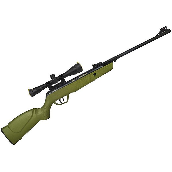 Carabina de Pressão CBC Jade MAIS Verde 5.5mm + Luneta Rossi Gold Crown 4x32