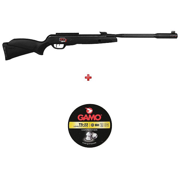 Carabina de Pressão Gamo Black Fusion 5.5mm + Chumbo Gamo TS 22 5.5mm