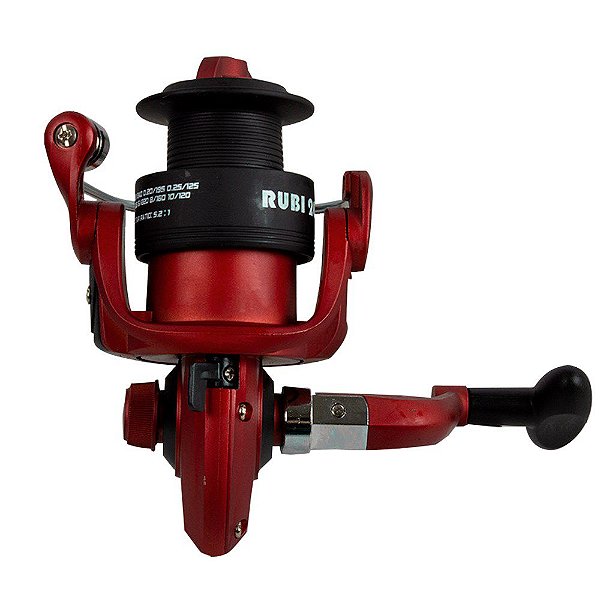 Molinete Ambidestro Rubi Gll 3 Rolamentos - Pesca Brasil