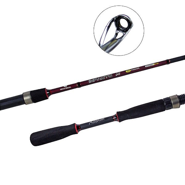 Vara Para Molinete Impacto Gll 12M 2 Partes 6-12 Lbs 1.98m - Pesca Brasil