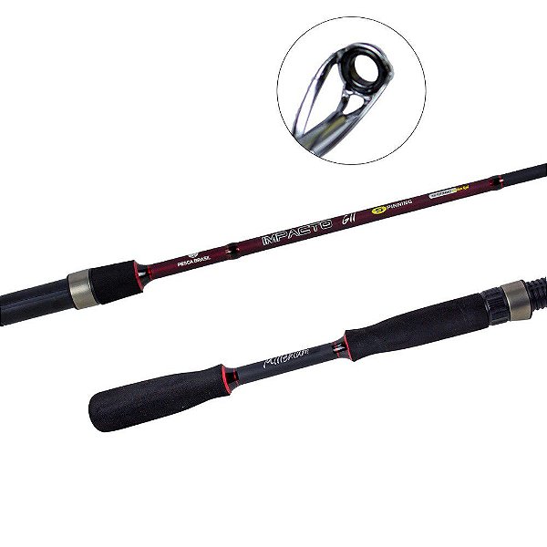 Vara Para Molinete Impacto Gll 17M 2 Partes 8-17 Lbs 1.74m - Pesca Brasil