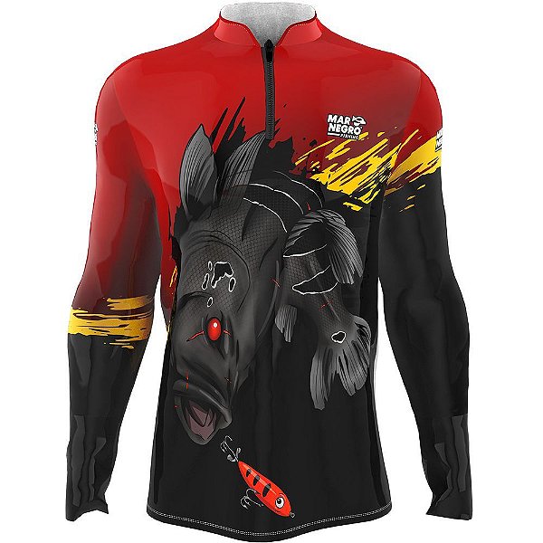 Camiseta De Pesca FPS 50+ Tucunaré Mal - Mar Negro