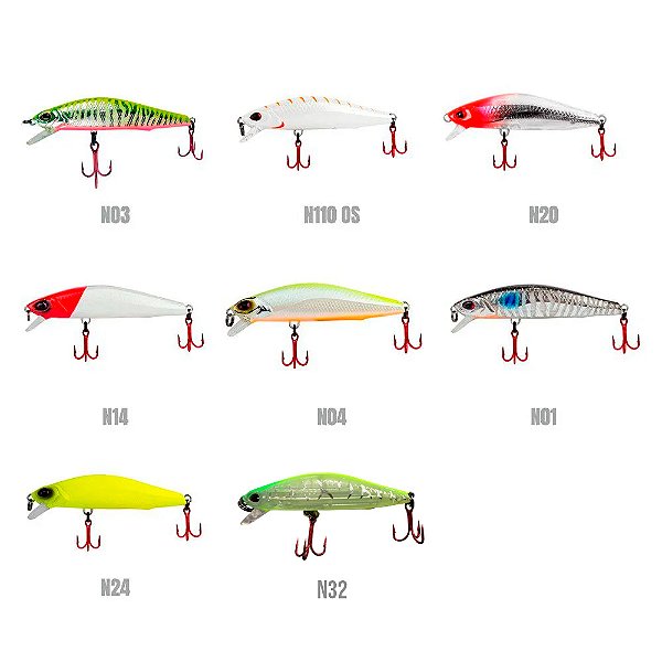 Isca Artificial Raptor 70 Minnow Meia-Água 7 cm 7,5g - Marine