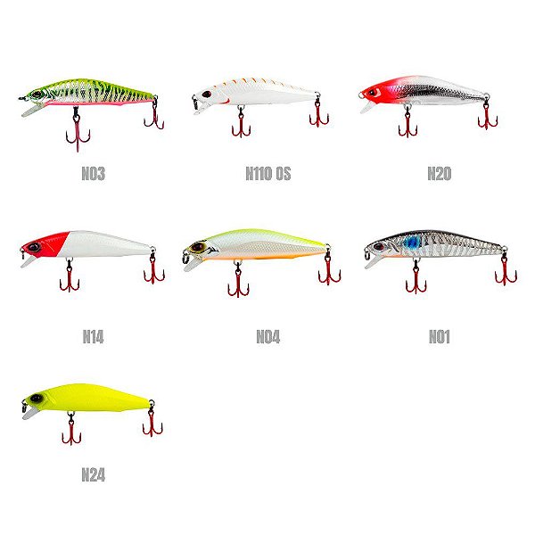 Isca Artificial Raptor 70 Minnow Meia-Água 7 cm 7,5g - Marine