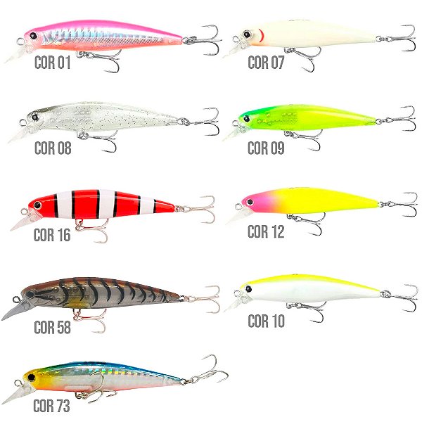 Isca Artificial Top Minnow Meia-Agua 7,5 cm 7,8g - Yara
