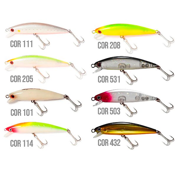 Isca Artificial Bora Meia-água 7,5cm 7g - Lucky