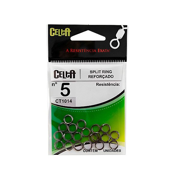 Argola Split Ring Reforçada Para Pesca - Celta