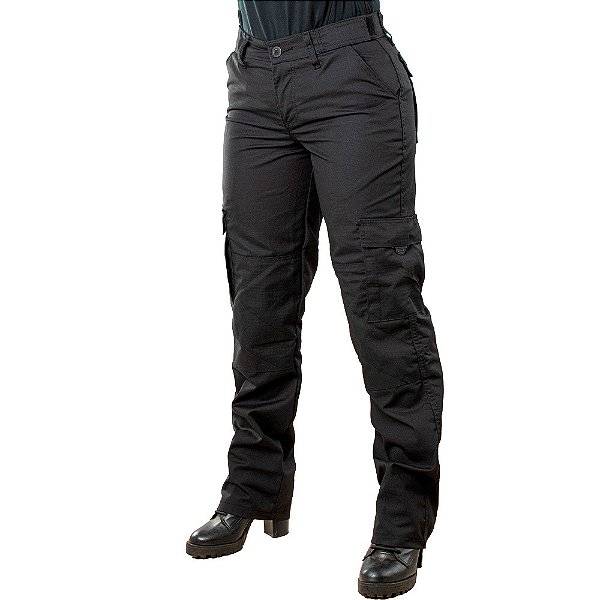 Calça Tática/Pesca Feminina Cedro UV50+ Preto - Fox Boy