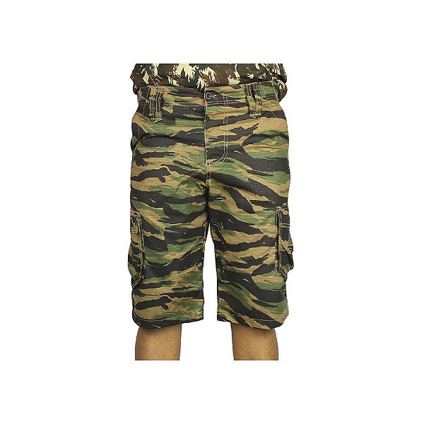 Bermuda Cargo Army Camuflada Selva N° 44 - Treme Terra