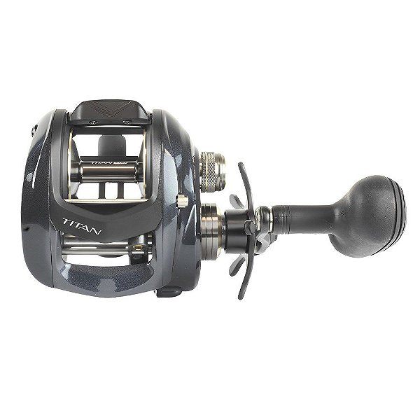Carretilha Titan 400 Alumínio / Carbono 6 + 1BB Rolamentos Preta - Marine