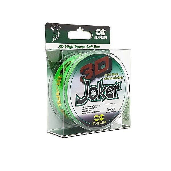 Linha Monofilamento Joker 3D 300M - Maruri