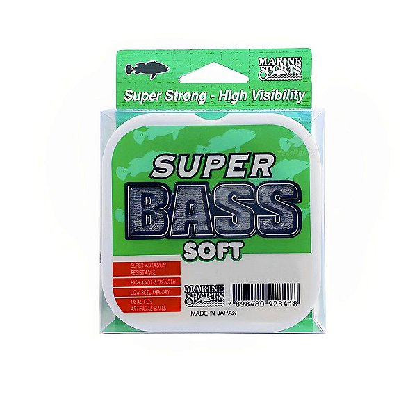 Linha Monofilamento 250m Super Bass Soft Green - Marine