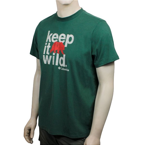 Camiseta Keep It Wild Verde - Columbia