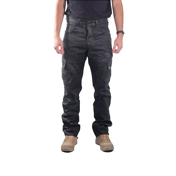 Calça Tática Rush RipStop Multicam Black - Funcional Uniformes