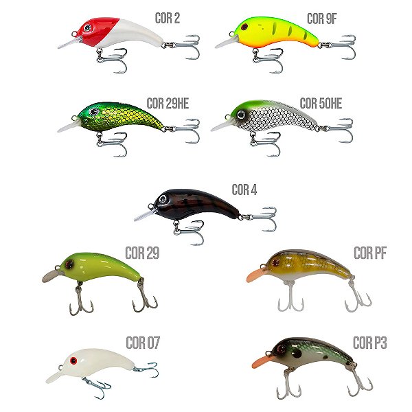 Isca Artificial Meia Àgua Gorducha 7,5cm 14g - Borboleta