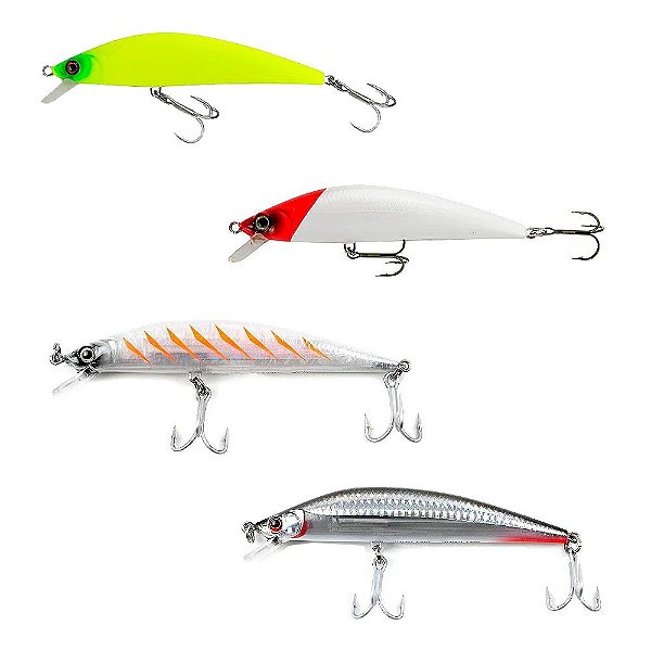 Kit 4 Isca Tucunaré/Dourado inna 14cm 31g Meia Ág - Marine
