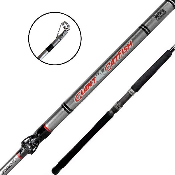 Vara Para Carretilha Giant Cat Fish 1,98m 60-120 Lbs GC2-C661HX Inteiriça - Marine Sports