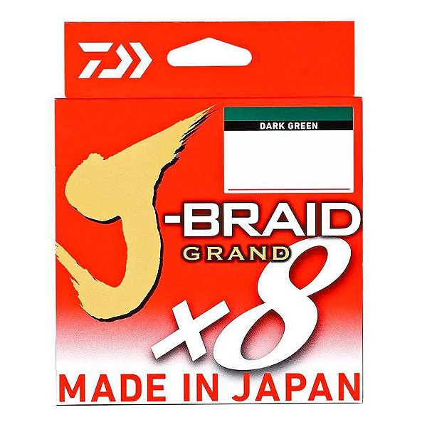 Linha J- Braid X8 GR Dark Green 300Y - Daiwa