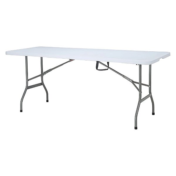 Mesa Dobrável Robust 180cm Polietileno Branca - Nautika