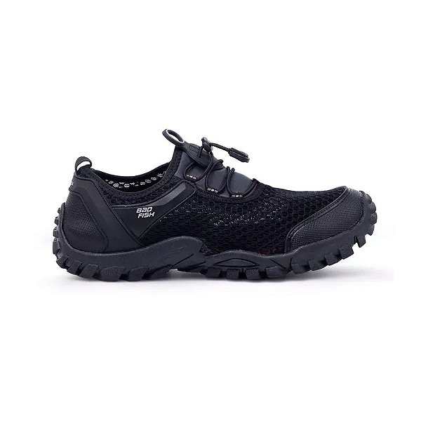 Tênis para Pesca Track Air Mesh Preto - Bad Fish
