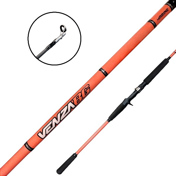 Vara de Pesca para Carretilha Venza BG Inteiriça - Marine