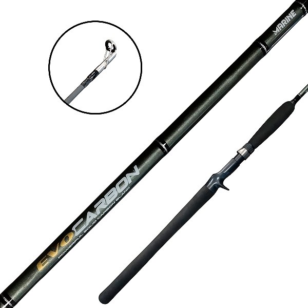 Vara de Pesca para Carretilha EVO Carbon Inteiriça - Marine