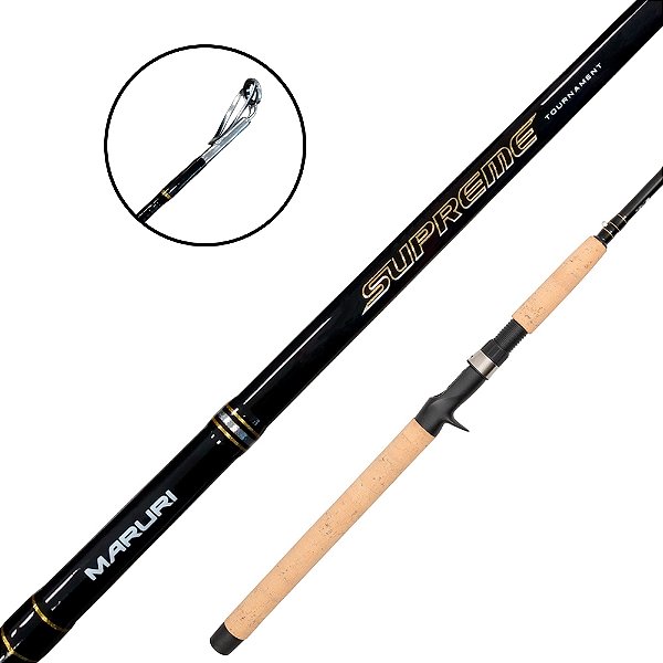 Vara Para Carretilha Supreme 2,10m 20-40 Lbs Inteiriça - Maruri