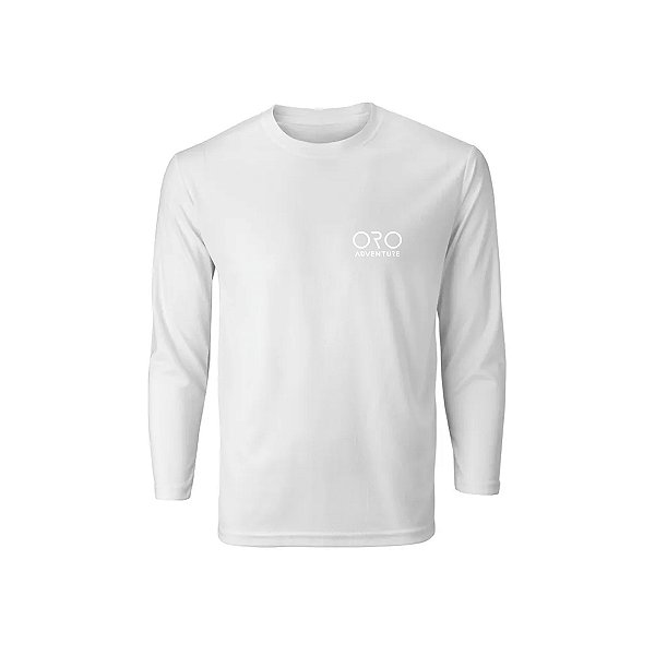 Camiseta Infantil Térmica ML Branco - Oro Adventure