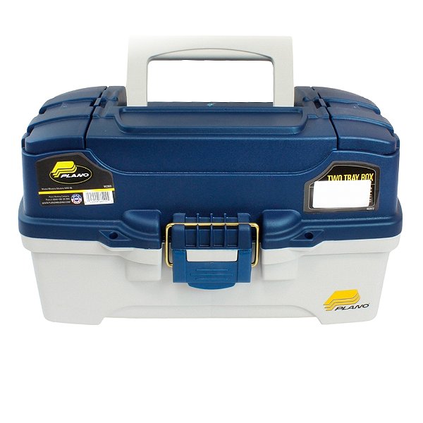 Caixa Para Pesca Plano 2 Bandeijas 36,19x21,59x20,63cm - AquaBrazil